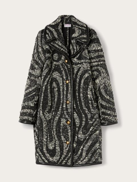 TWEED COAT WITH MARMO PATTERN