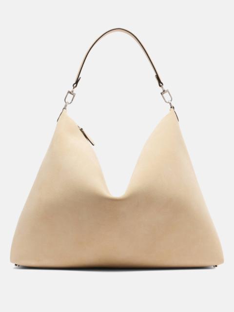 Bevel suede tote bag