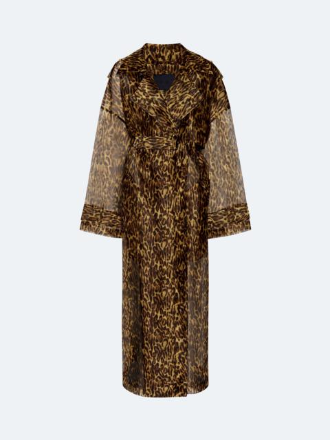 Organza Leopard Trench