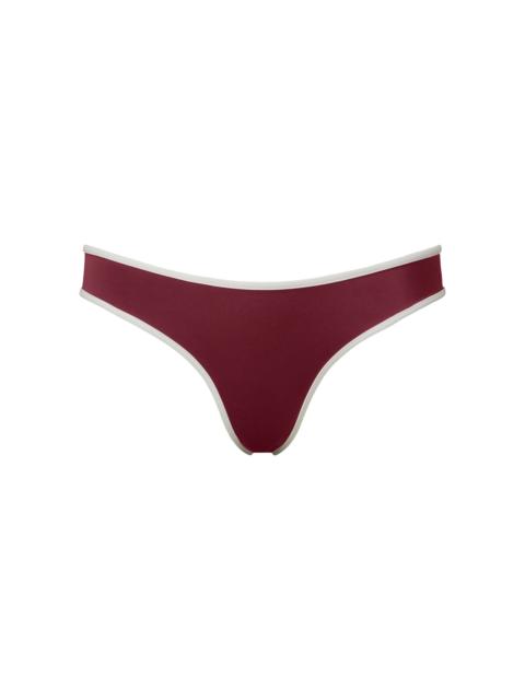 Milly Bikini Bottom burgundy