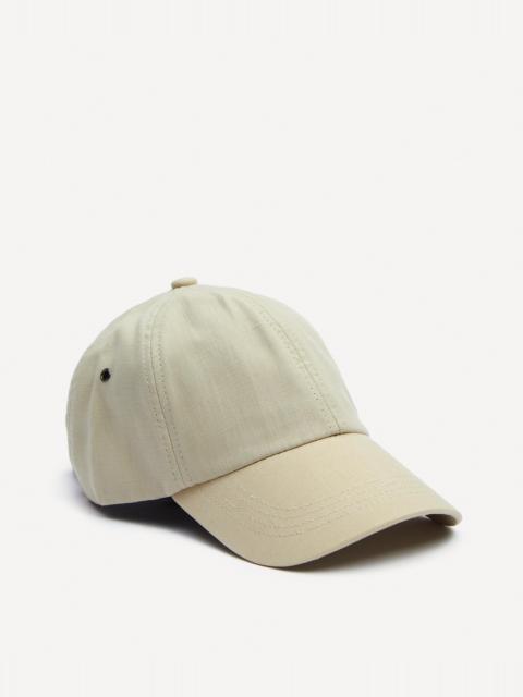 Beige Linen Cap