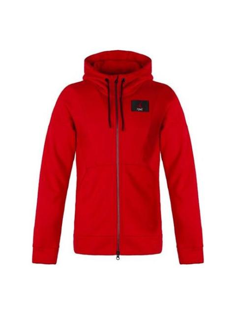 Air Jordan hooded Drawstring Zipper Jacket Red AV2291-687