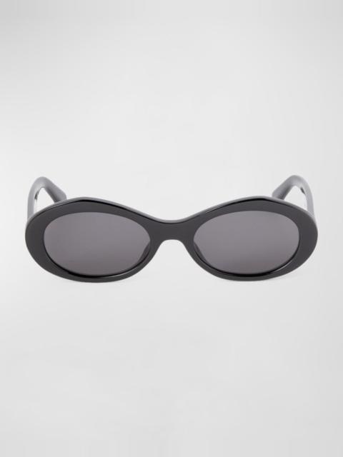 Edison Oval Acetate Sunglasses
