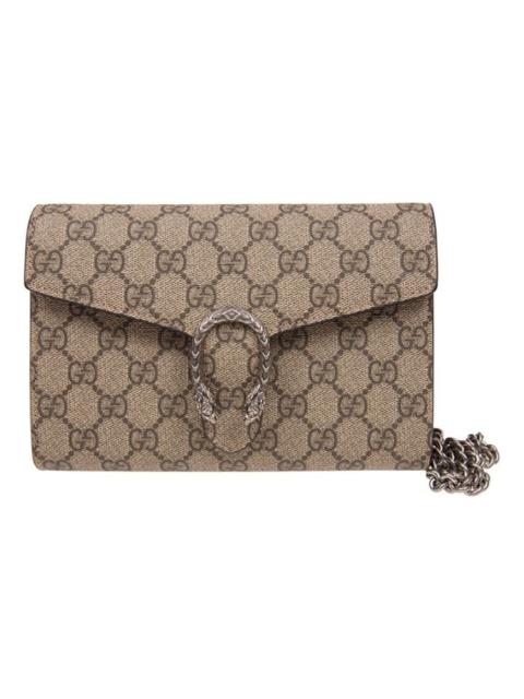 (WMNS) Gucci Dionysus Tiger Head Logo Canvas Chain Shoulder Messenger Bag Mini Red Classic 401231-KH