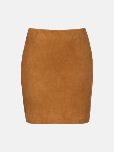 Suede miniskirt