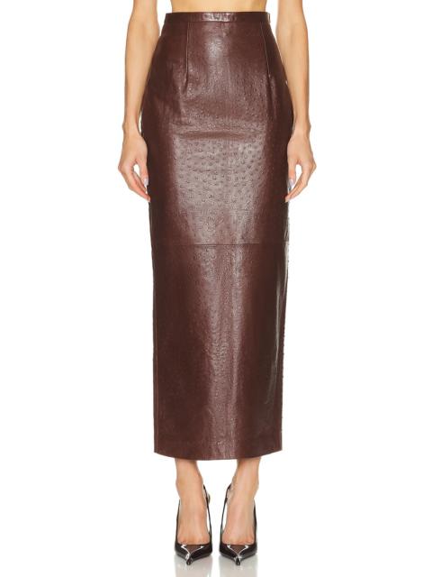 Raja Leather Skirt