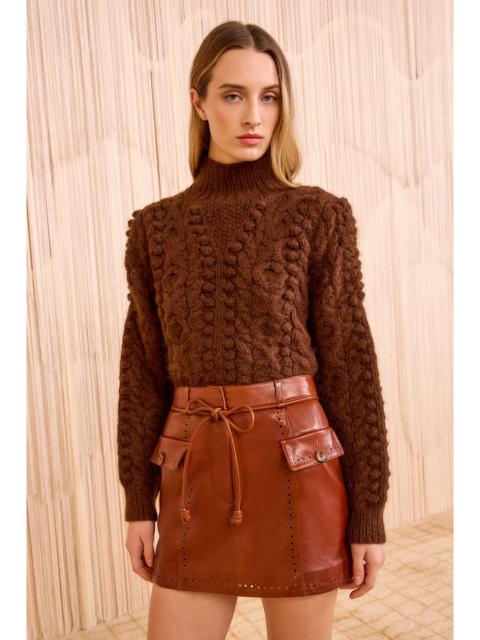 Luna Leather Mini Skirt