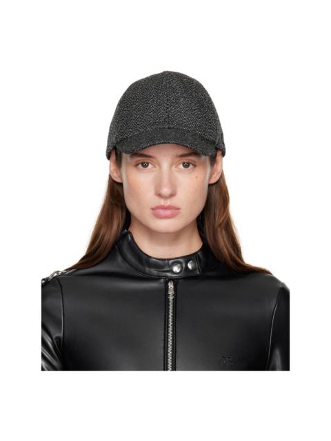 Gray Caviar Wool Cap