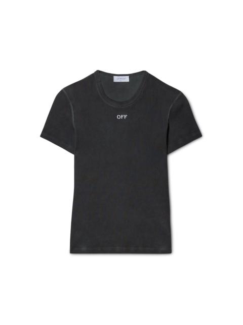 Off Stamp Rib Basic Tee