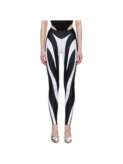 Black & White Eco Sport Lycra Leggings