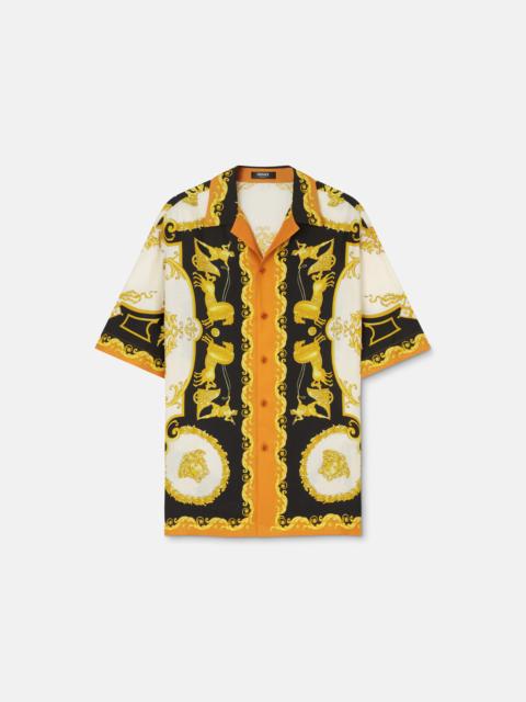 Printed Silk Twill Regular Shirt