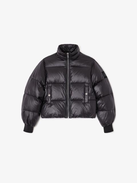BLACK SHORT PUFFER JACKET