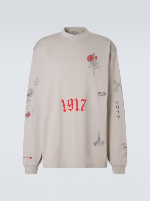 Printed cotton jersey T-shirt