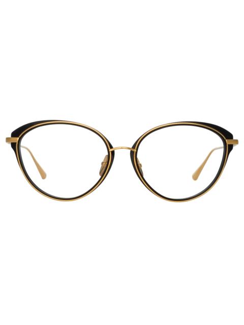 SONG CAT EYE OPTICAL FRAME IN YELLOW GOLD