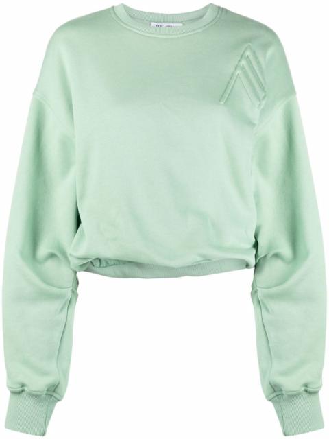 drop-shoulder silhouette sweatshirt