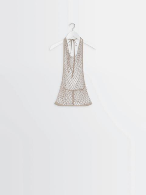 FISHNET HALTER TOP