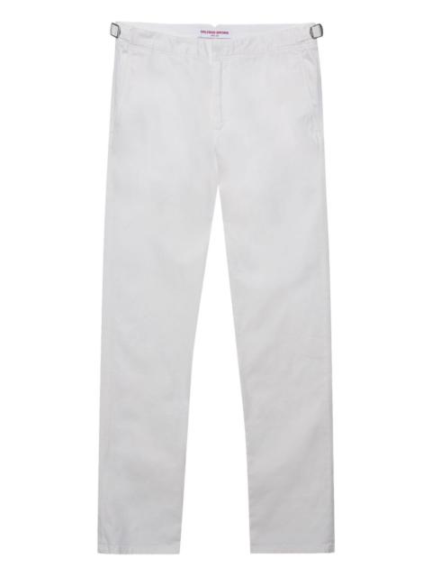 mid-rise straight-leg trousers