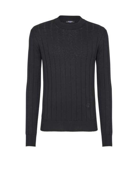 Silk and cotton knit PB jumper