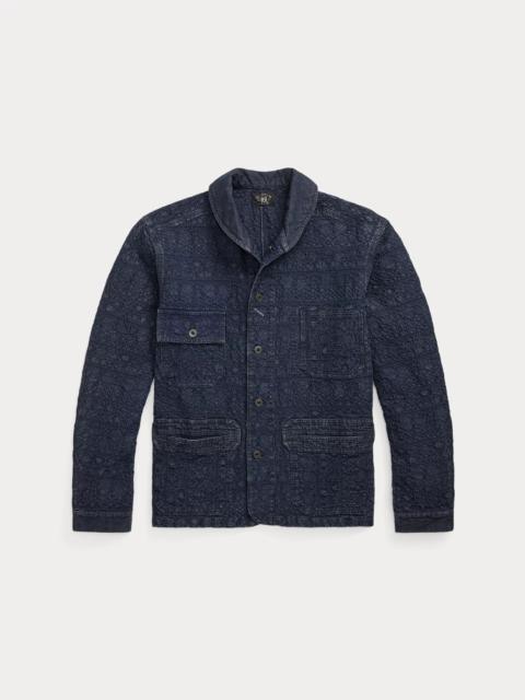 Indigo Jacquard Deck Overshirt