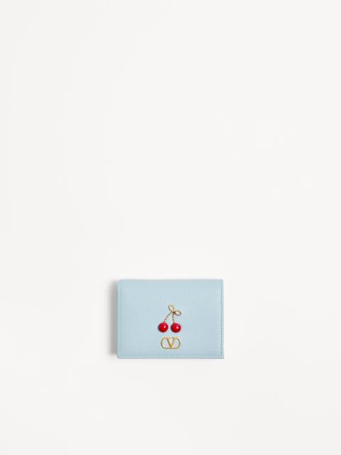 CHERRYFIC WALLET IN GRAINY CALFSKIN