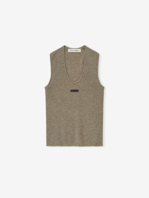 Womens Waffle Tank
