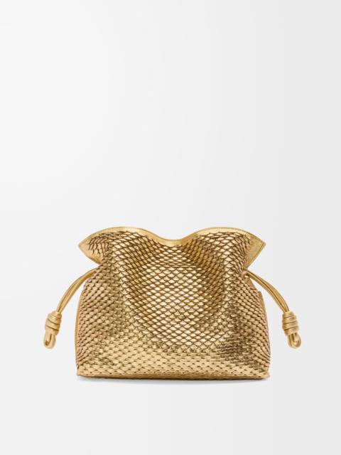 Medium Flamenco clutch in laminated lambskin