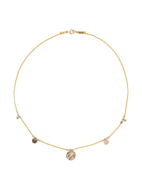 FIVE CHARM CORDED NECKLACE