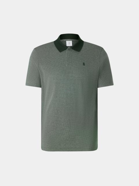 Wynn polo shirt in Olive green/white