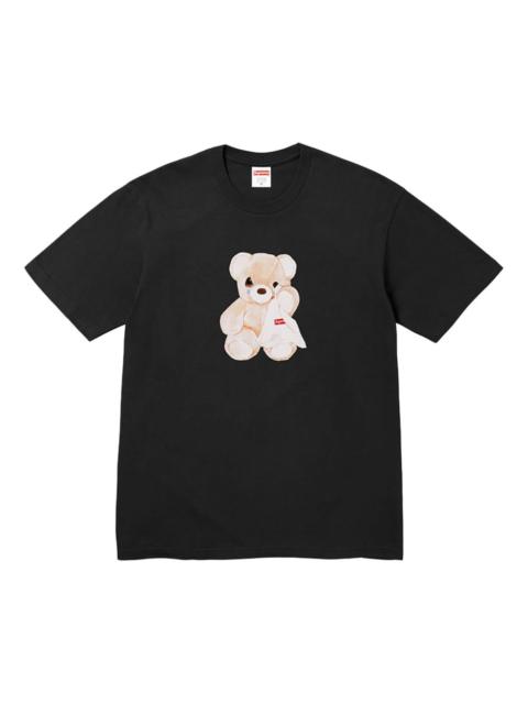 bear-print T-shirt