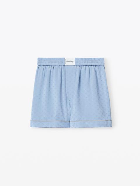 PAJAMA BOXER SHORTS IN SILK PAISLEY JACQUARD