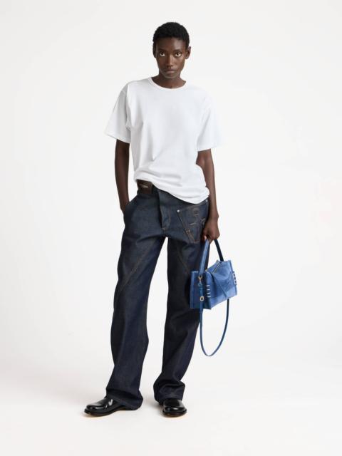 EMBROIDERED ANCHOR T-SHIRT IN WHITE