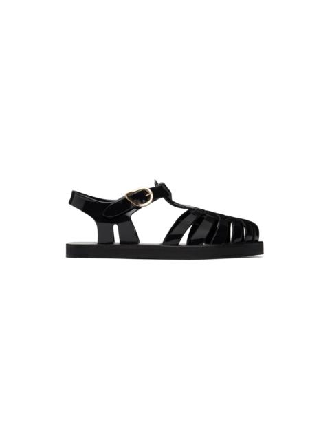 Black Homeria Jelly Sandals