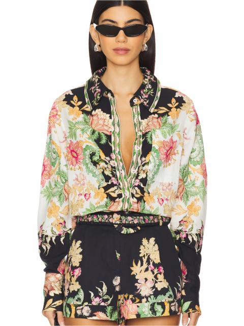 Oversized Shirt With Hand Crafted Buttons