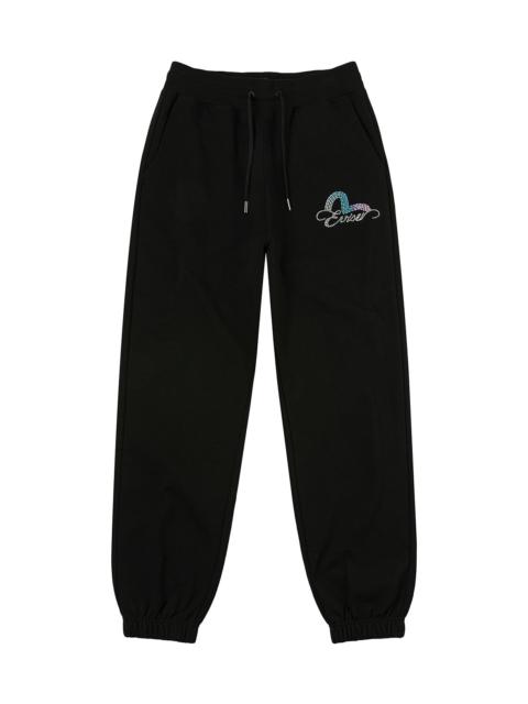 Seagull and Logo Rhinestone Regular Fit Sweatpants