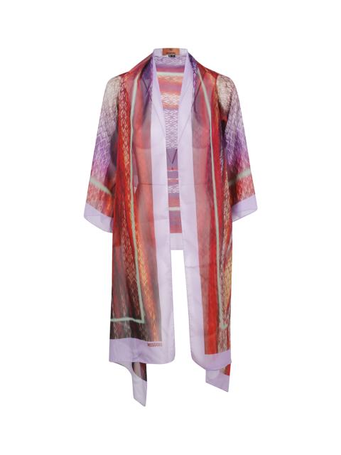Silk dressing gown