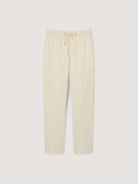 ELASTICATED STRAIGHT-LEG PANTS