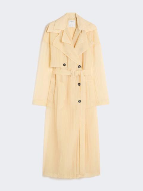 Two-piece technical-fabric trench coat - vanilla