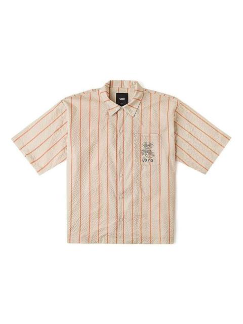 Vans Stripe Short-sleeved Shirts 'Orange Tan' VN000GTKCW9
