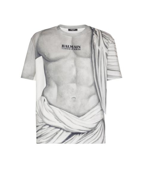 Logo T-shirt with Statue print