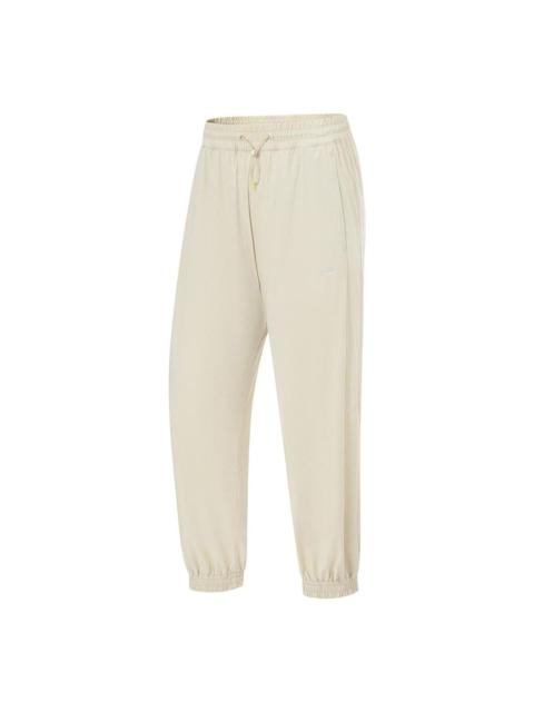(WMNS) Li-Ning Training Quick-Drying Jogger Pants 'Beige' AYKT500-1