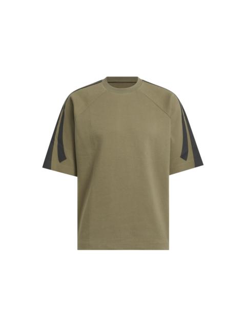 adidas Short Sleeve Sweatshirt Olive Strata