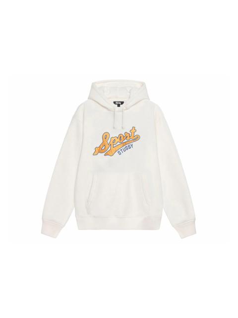 Stussy Satin Patch Oversized Hoodie Off White