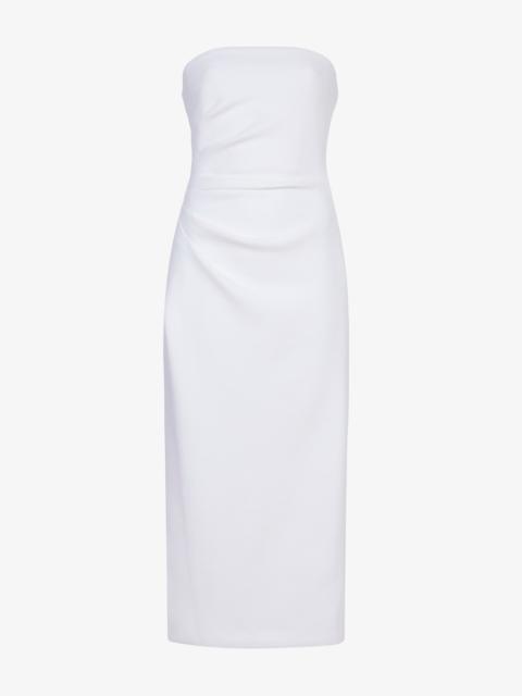 Shira Strapless Dress in Matte Viscose Crepe