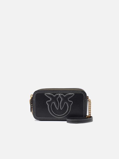 SMALL CROSSBODY BAG WITH RAISED LOVE BIRDS LOGO