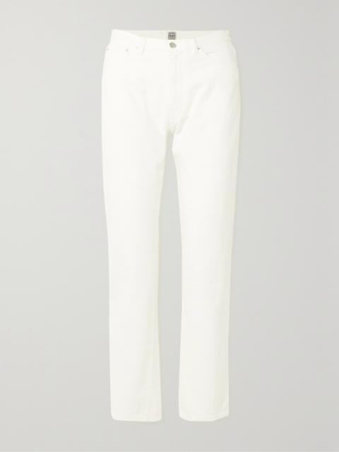 + Net Sustain Twisted Seam High-rise Straight-leg Organic Jeans