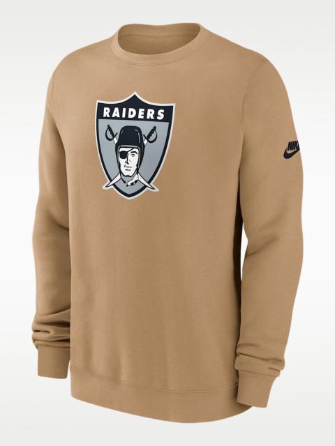 Las Vegas Raiders Swing Pass Rewind Club Men's Nike NFL Pullover Crew