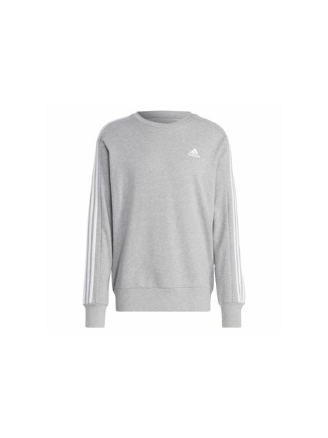 adidas Essentials French Terry 3-Stripes Sweatshirt Medium Grey Heather