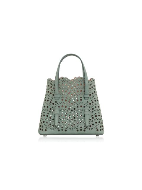 Le Mina 20 Lasercut Nubuck Bag green