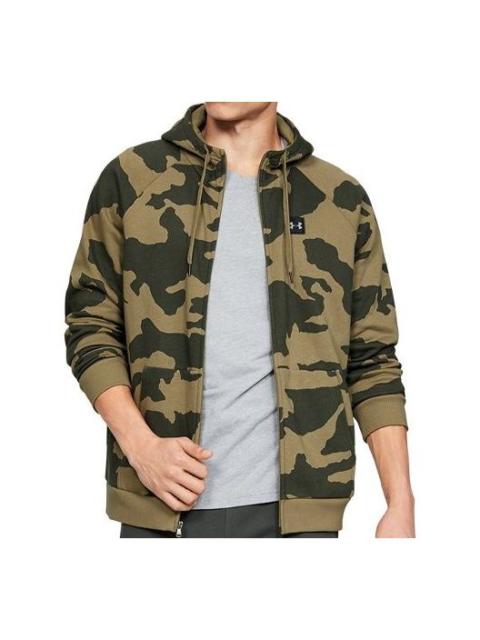 Men's Under Armour Camouflage hooded Cardigan Green 1329748-331
