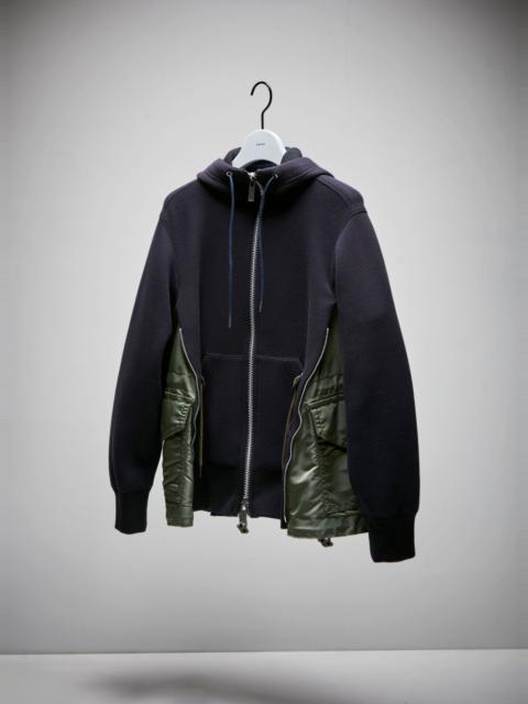 Sponge Sweat x Nylon Twill Hoodie